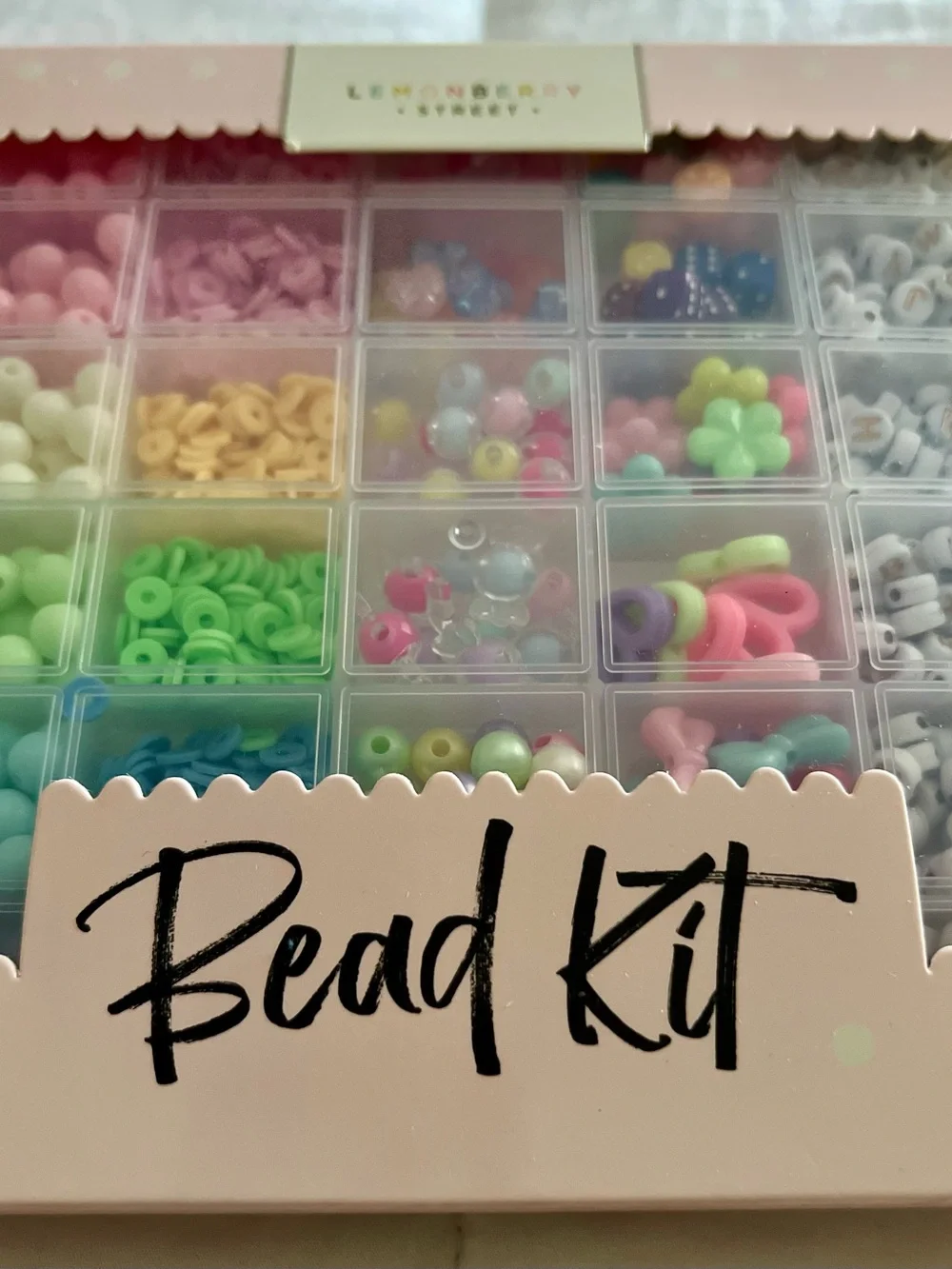 Bead Kit Kids Jewelry Making Set - Pastel Multi